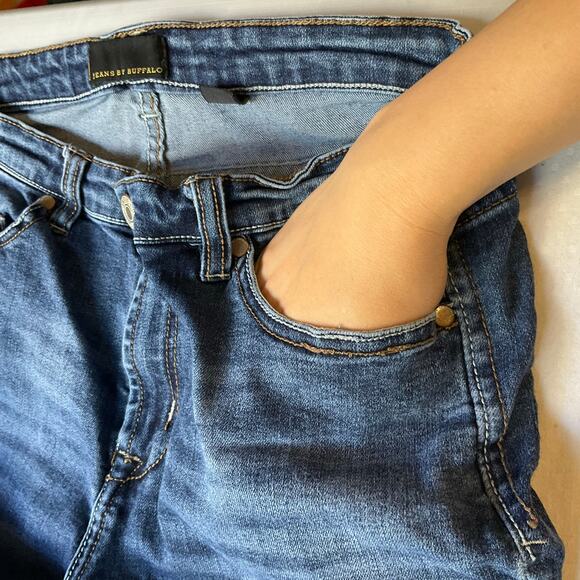 Jeans By Buffalo Women Skinny Jeans size 29 (8) Blue Mid Rise Stretch Boot Cut - Picture 7 of 12